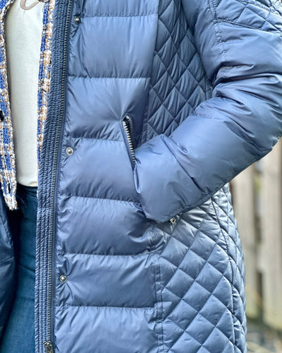 Lang Dunkåpe m/pels