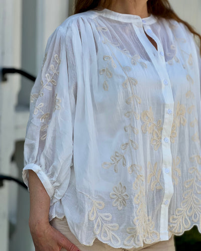 Skjorte bomulls chiffon