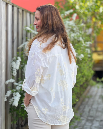 Skjorte med broderi