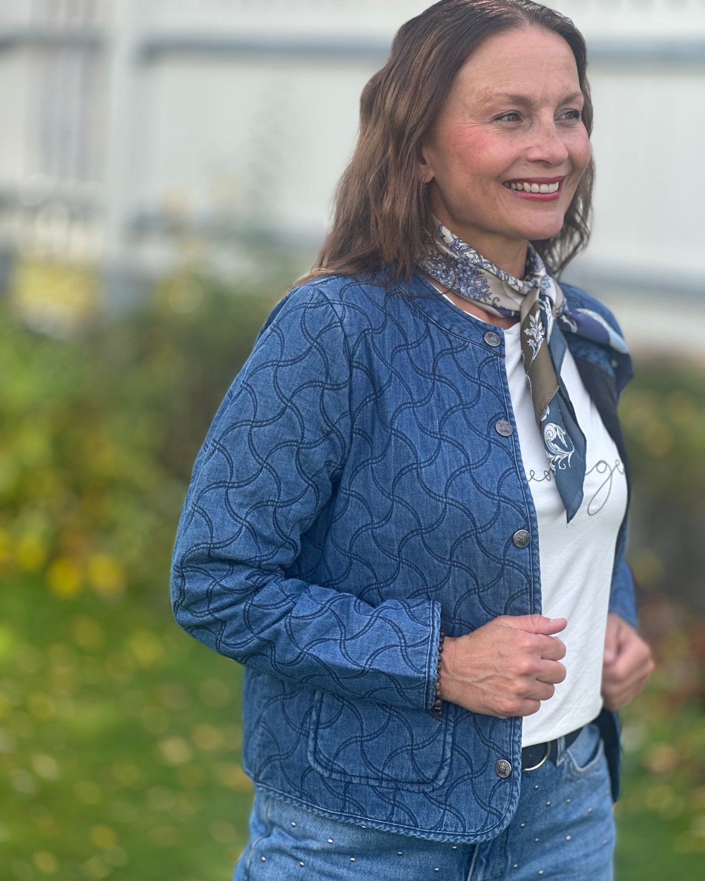 Jakke denim look