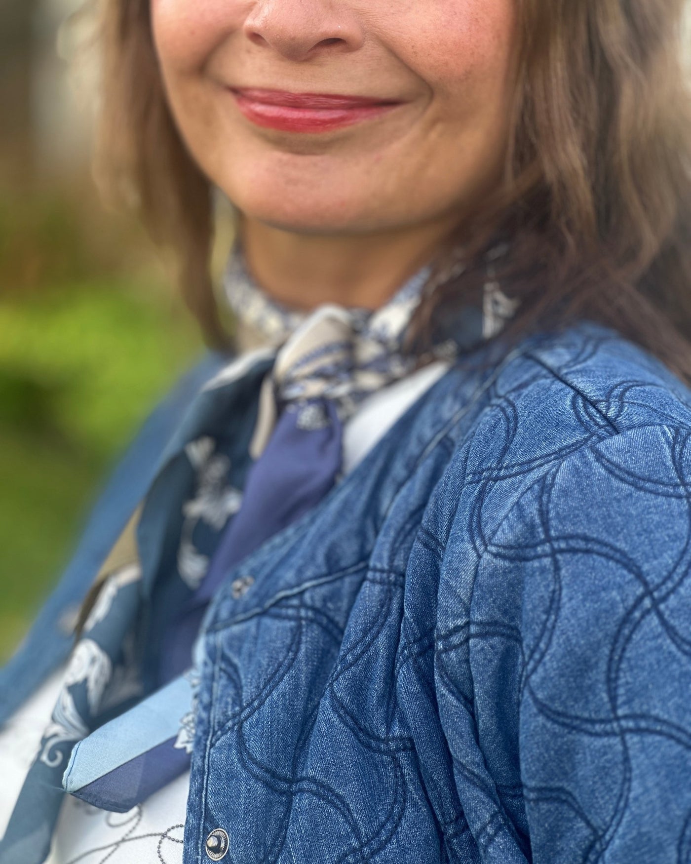 Jakke denim look