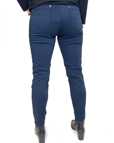 74 RANY stretch bukse med glidelås lommer