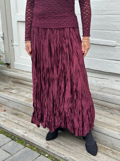 Sateng krinkel skjørt