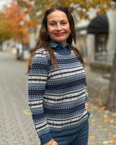 Genser m Jacquard mønster