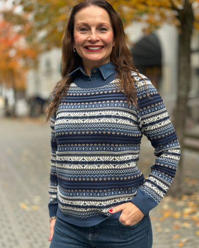Genser m Jacquard mønster
