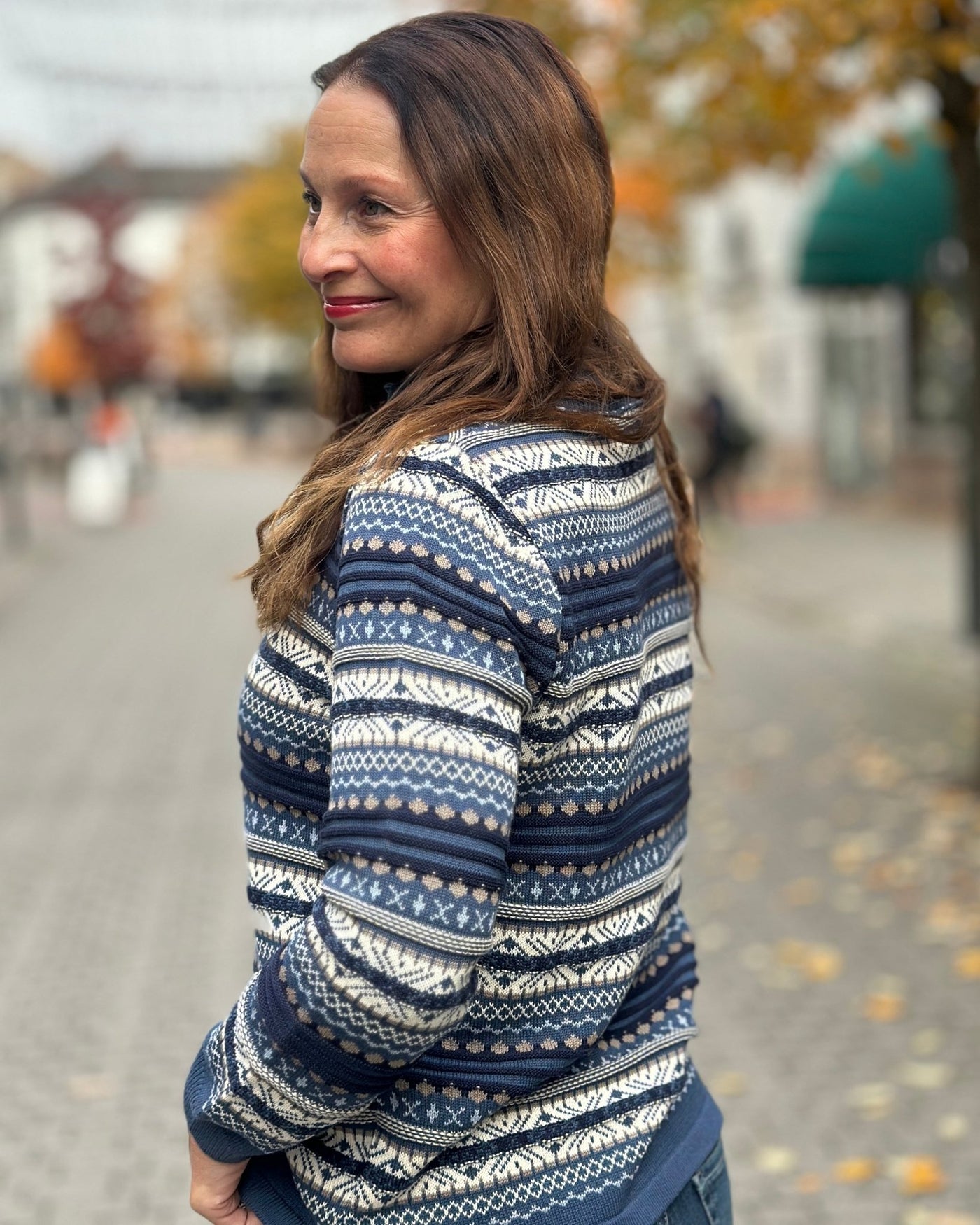 Genser m Jacquard mønster