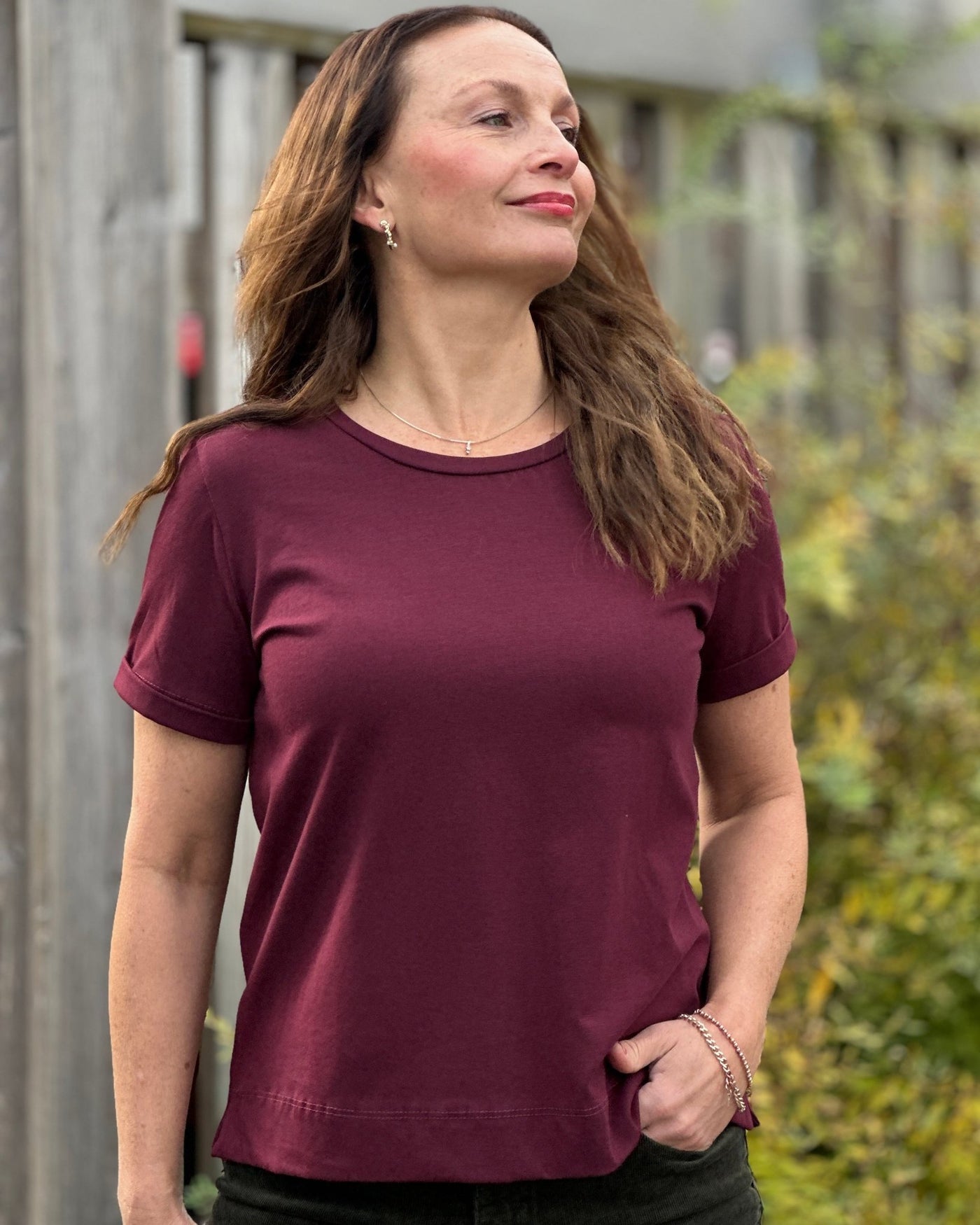 BOXY base T-Shirt bomull stretch