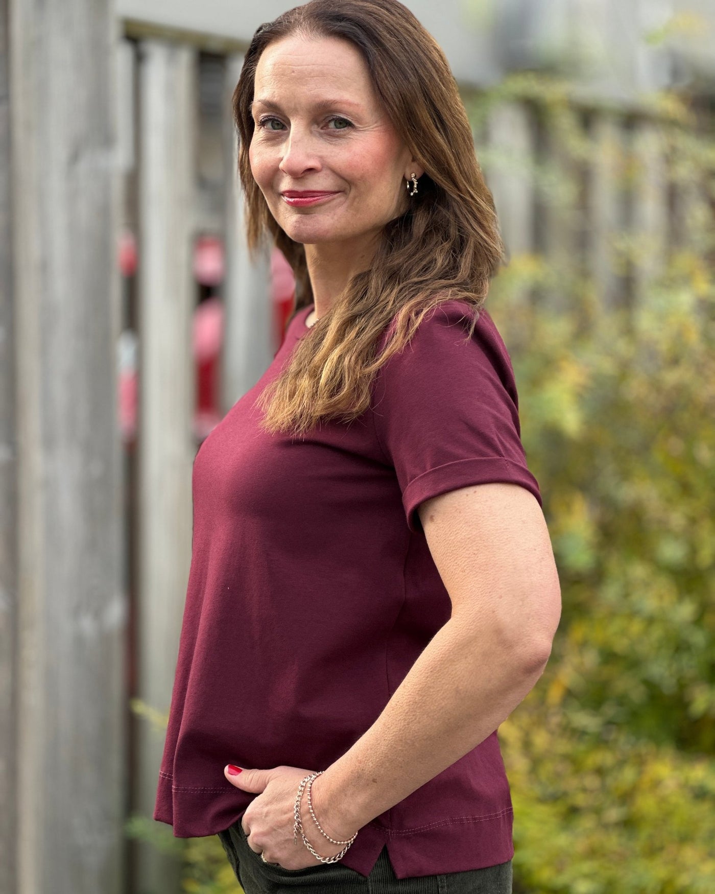 BOXY base T-Shirt bomull stretch