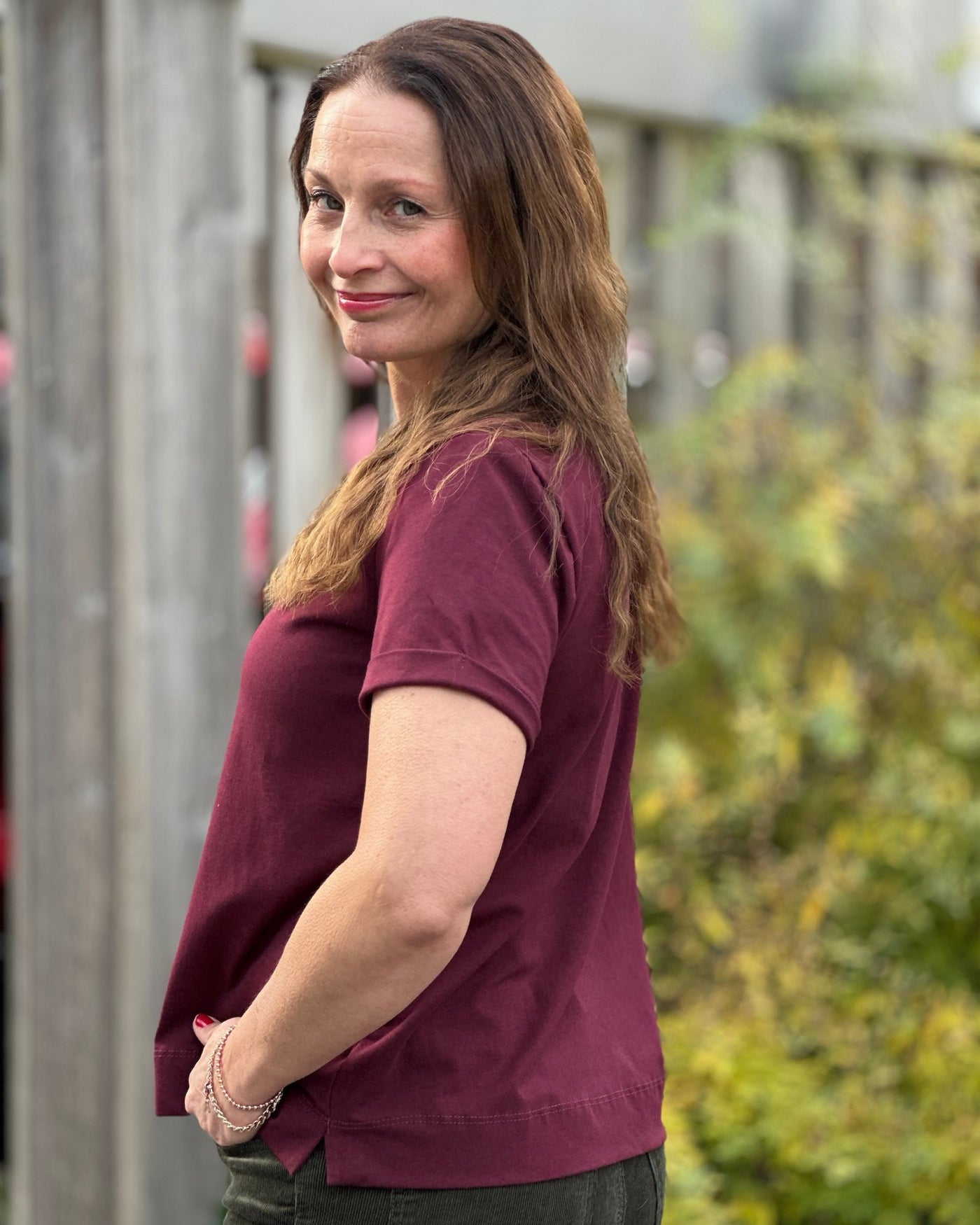 BOXY base T-Shirt bomull stretch