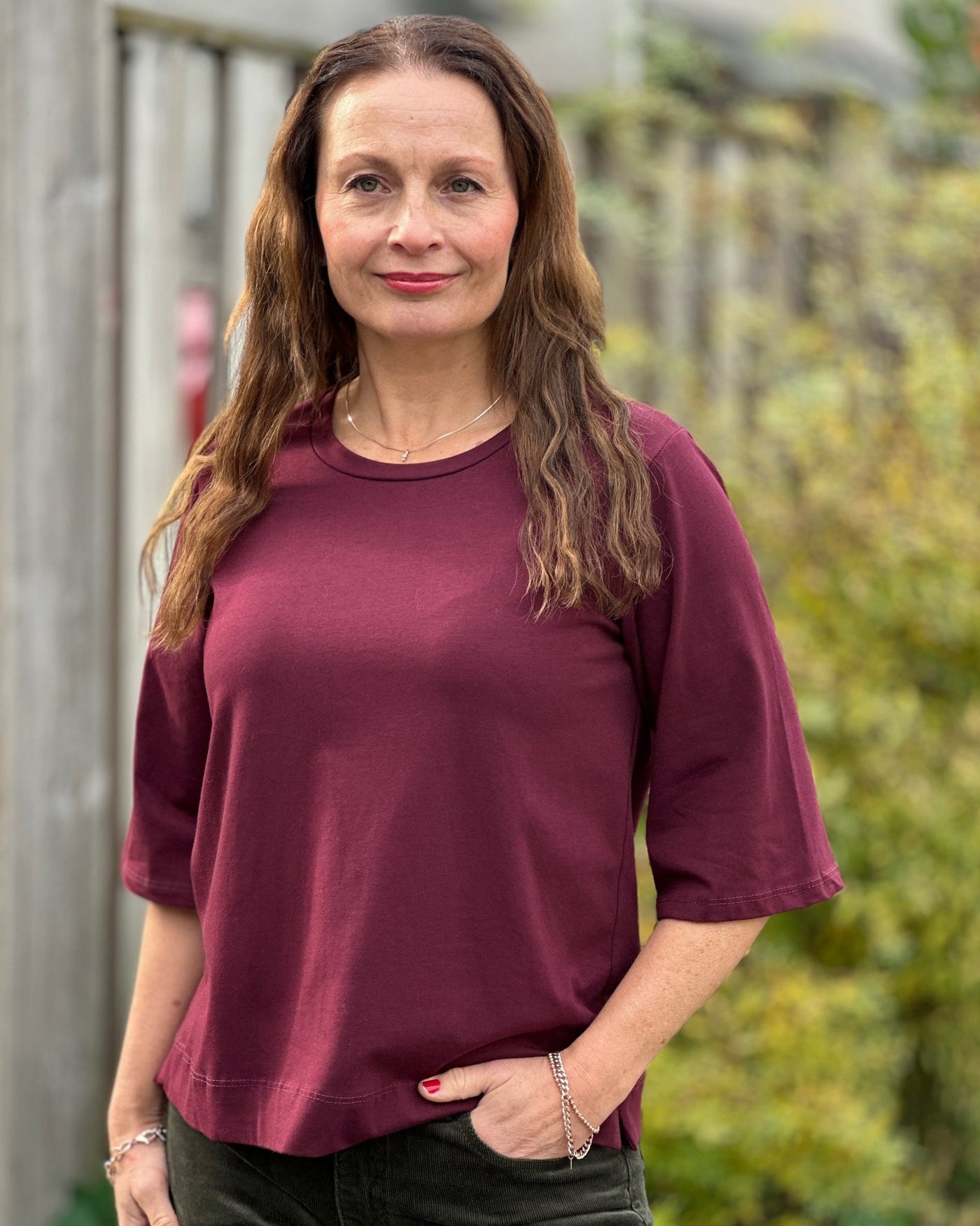 BOXY T-Shirt 3/4 bom stretch