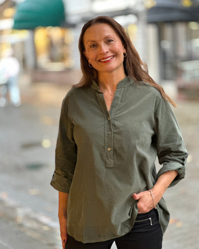 Cord fløyel bluse