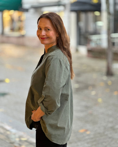 Cord fløyel bluse