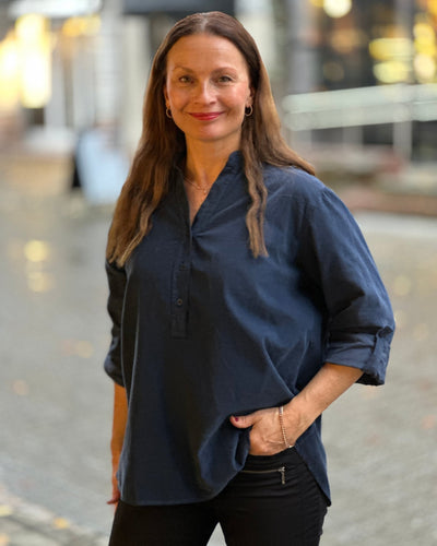 Cord fløyel bluse