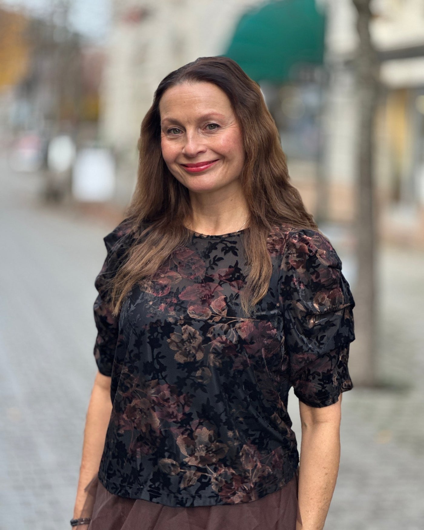 Nellie topp m/kort erm