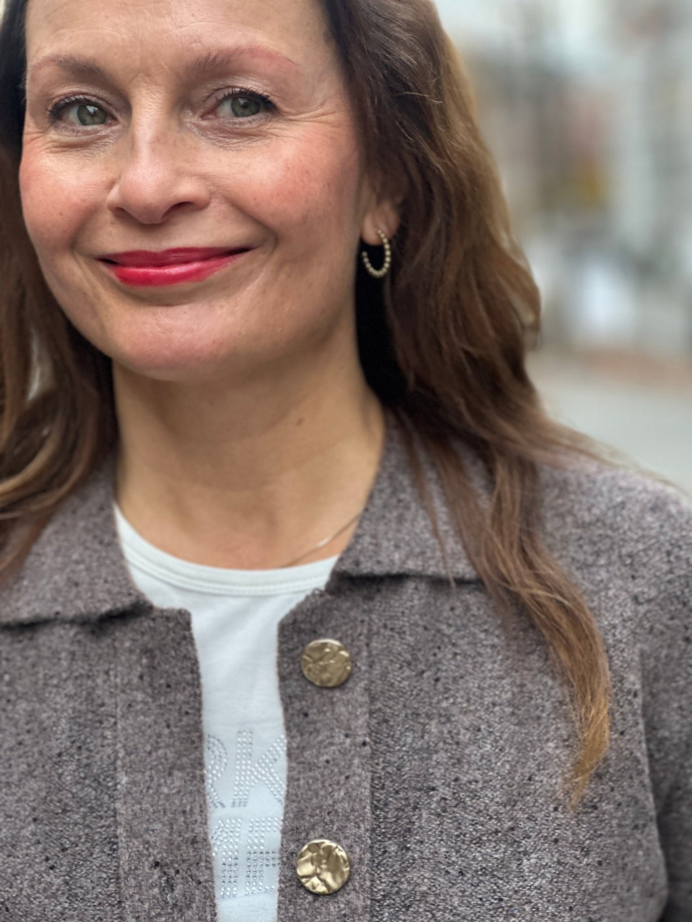 Cardigan med paljetter