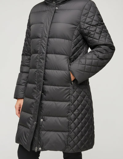 Lang Dunkåpe m/pels