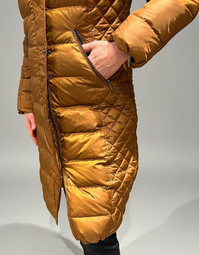 Lang Dunkåpe m/pels