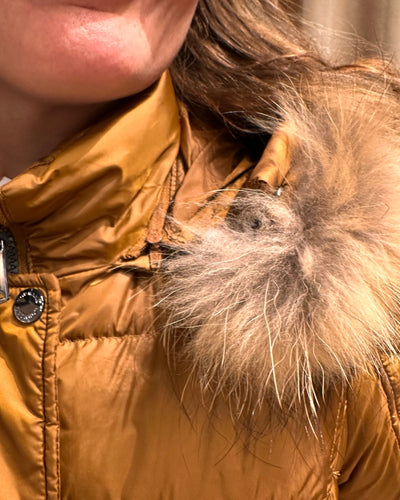 Lang Dunkåpe m/pels