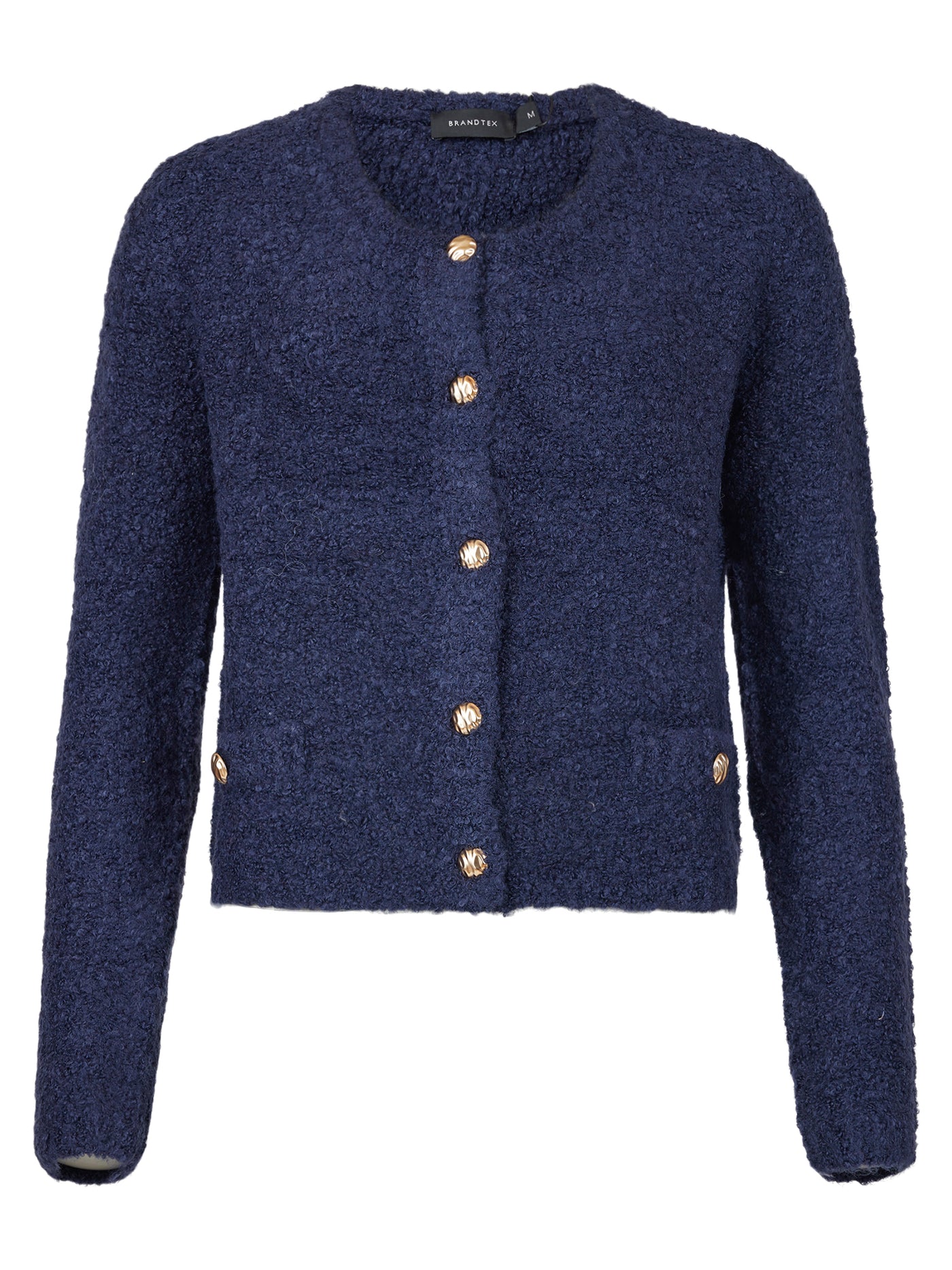 Cardigan m/gull knapper