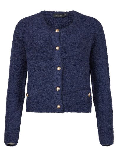 Cardigan m/gull knapper