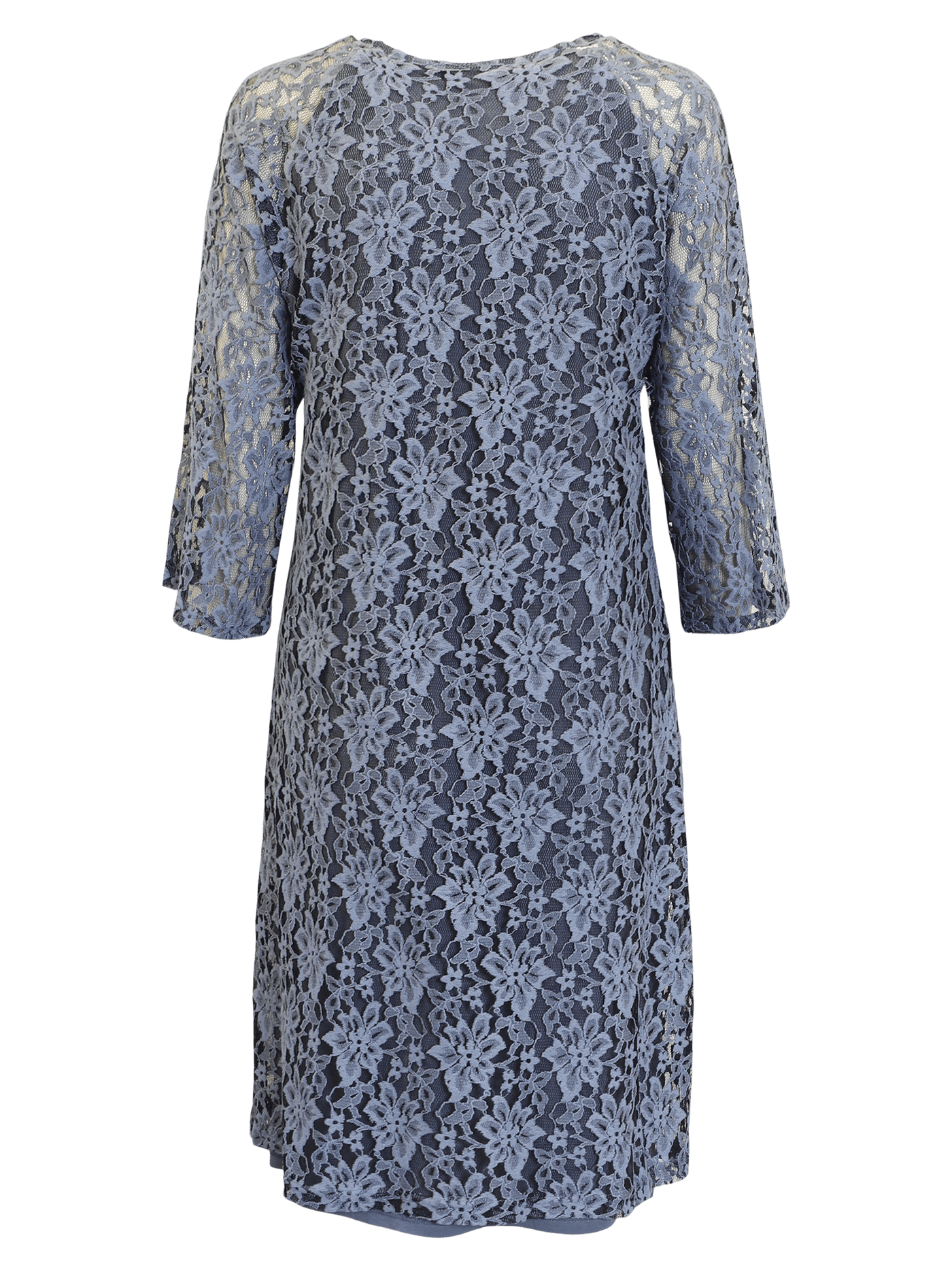 Blondekjole med 3/4 erm