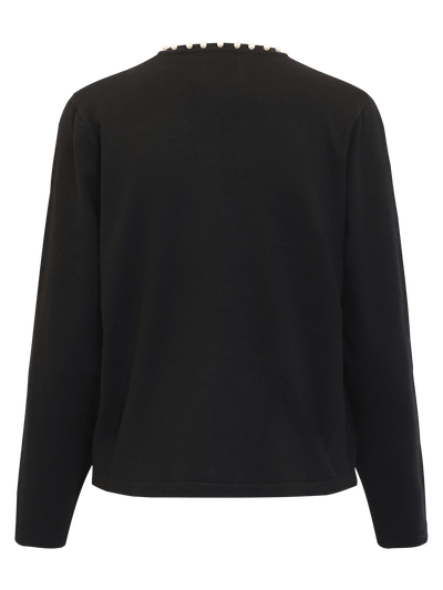 Cardigan med perle detaljer