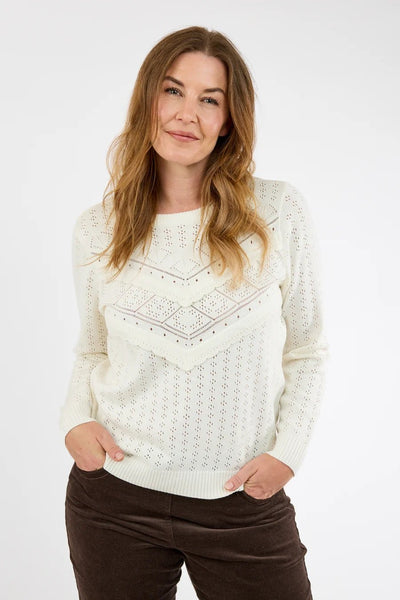 Genser med hullmønster