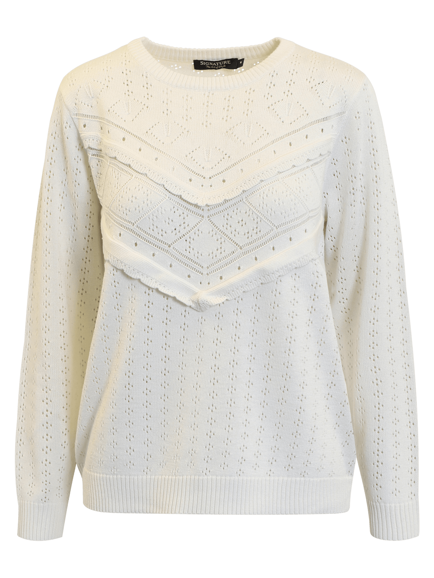 Genser med hullmønster