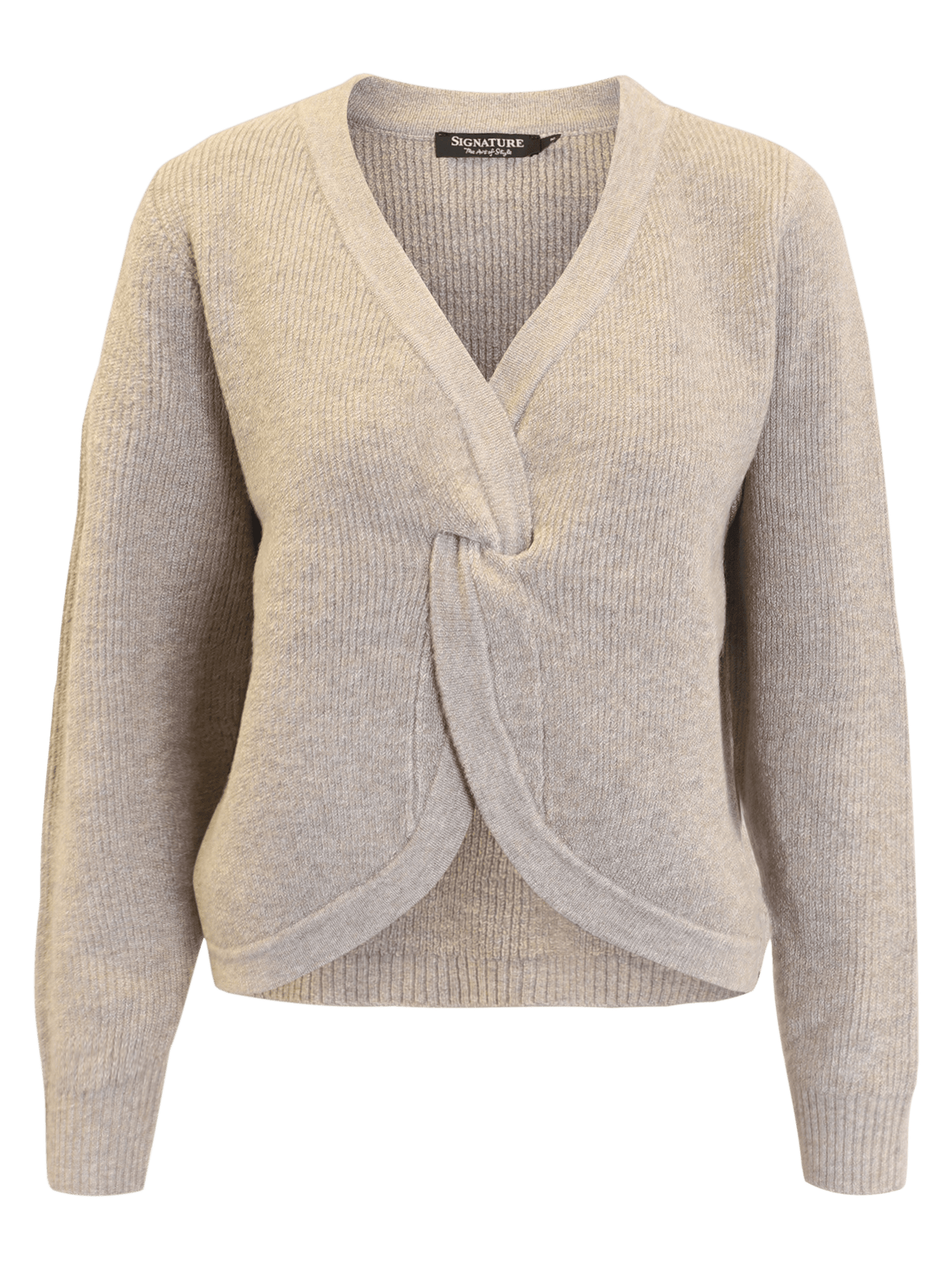 Genser med knytedetalj