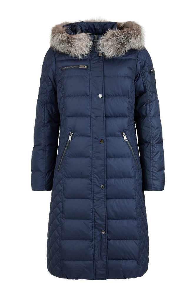 Lang Dunkåpe m/pels