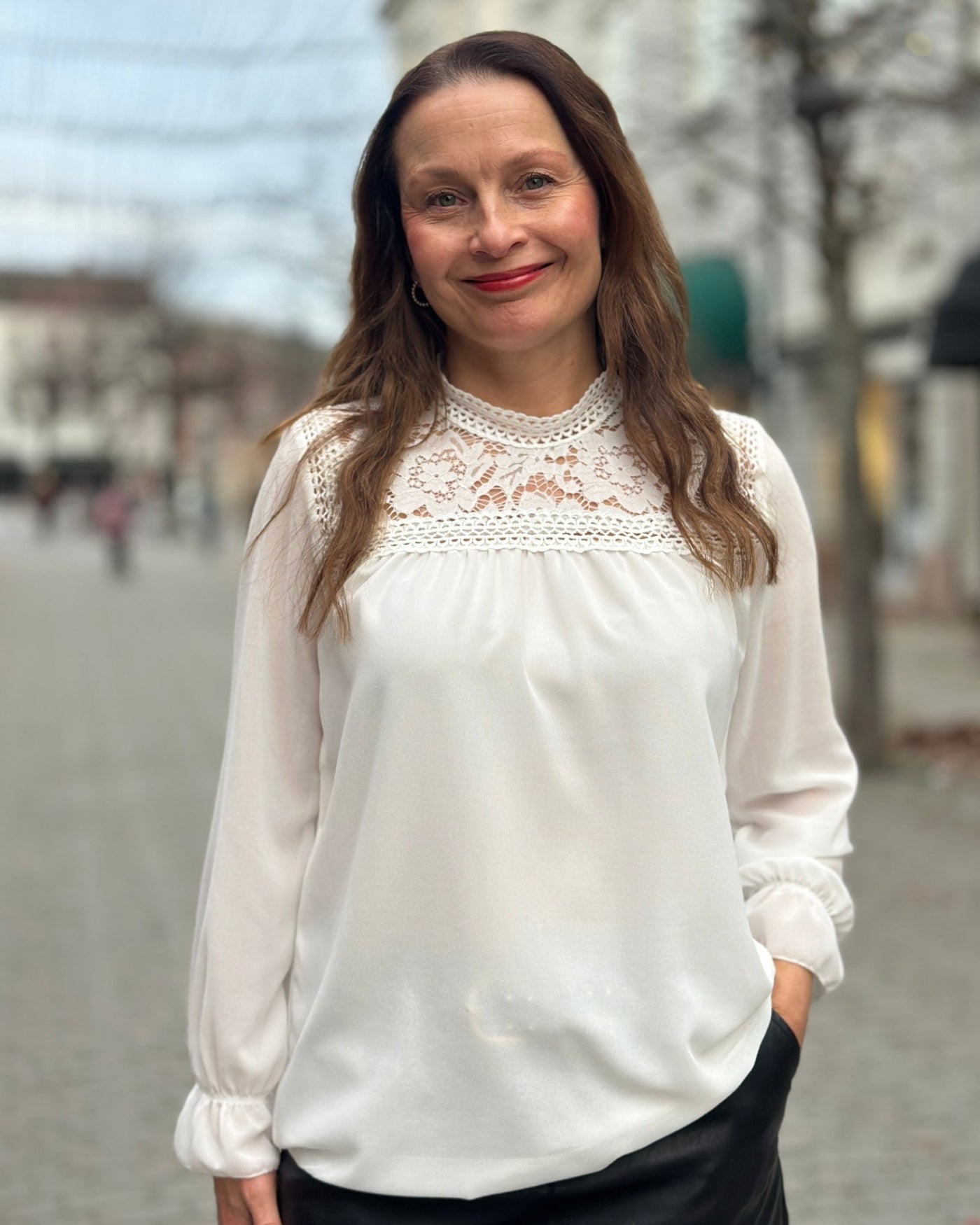 Bluse m brod anglais