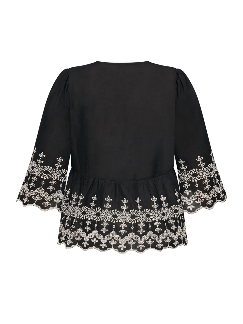 Bluse vevd i bomull
