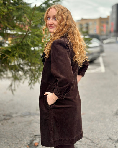 Eyvorpw Dr Cord fløyel kjole