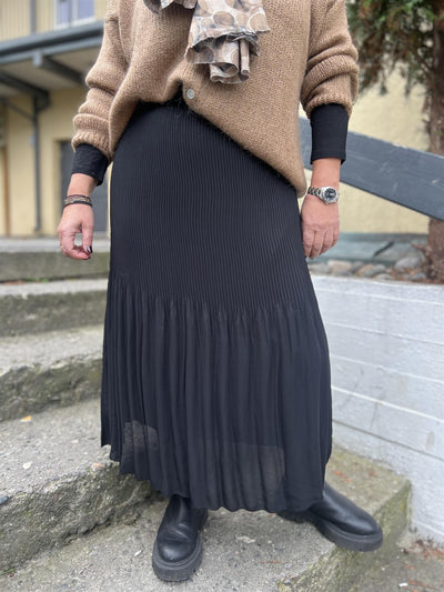 Rise skjørt med plisse