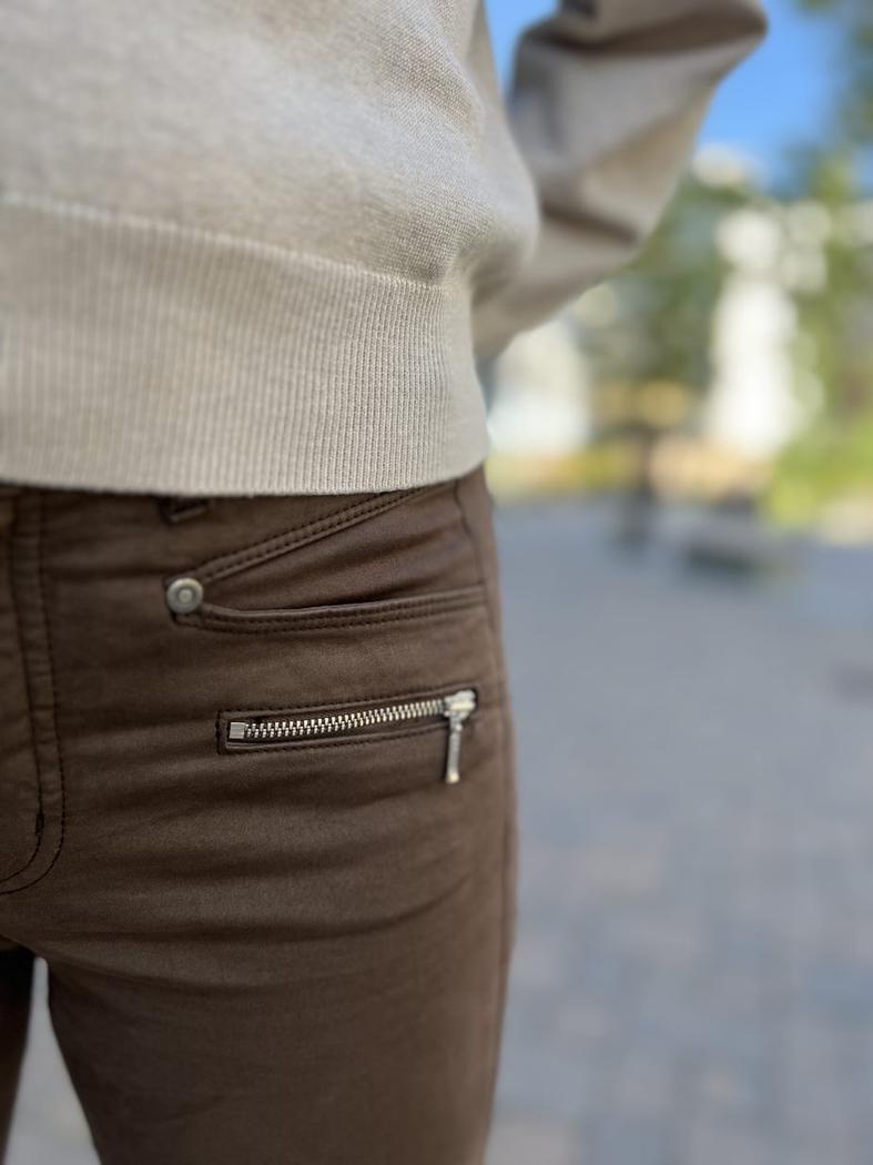 74 RANY stretch bukse med glidelås lommer