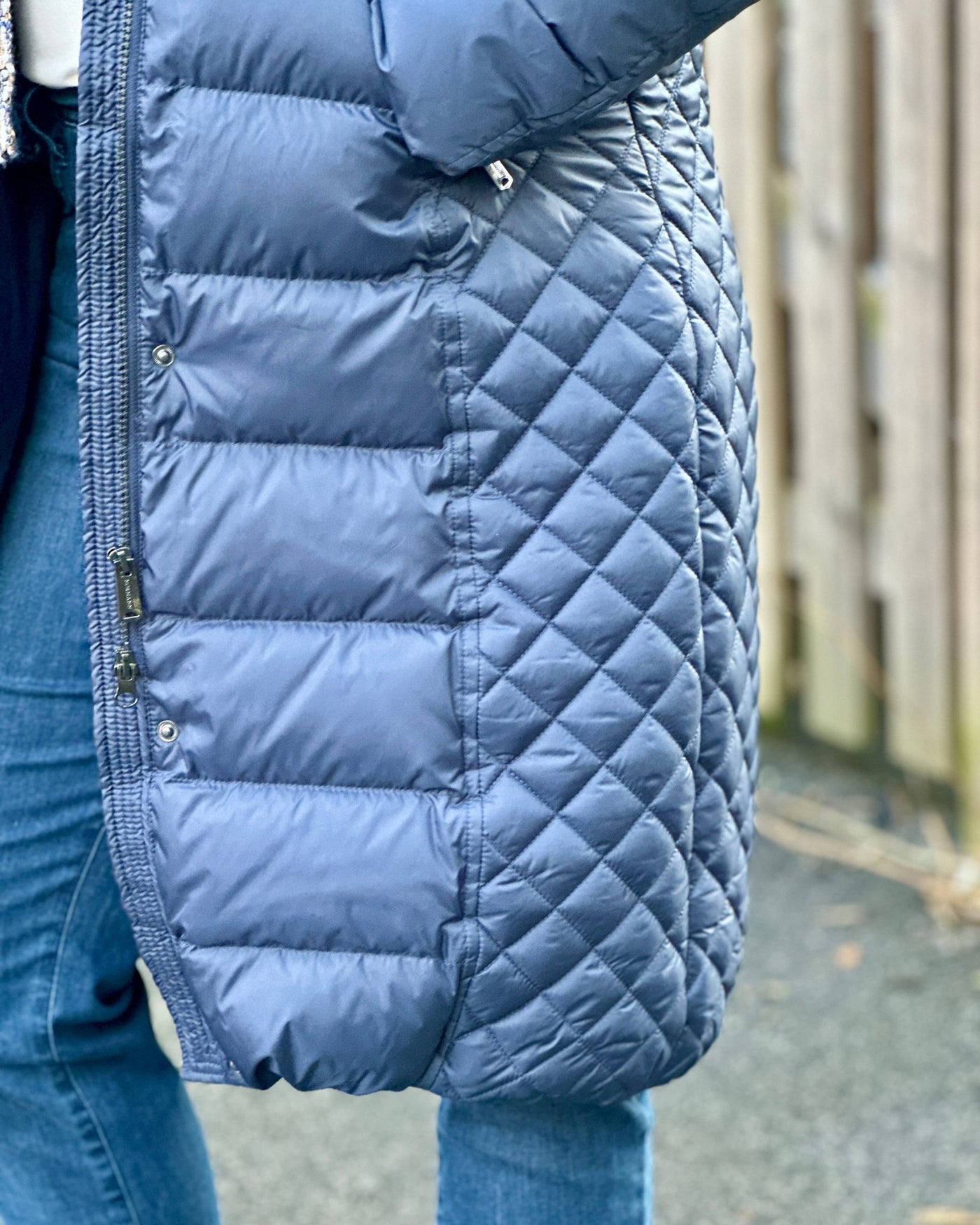 Lang Dunkåpe m/pels