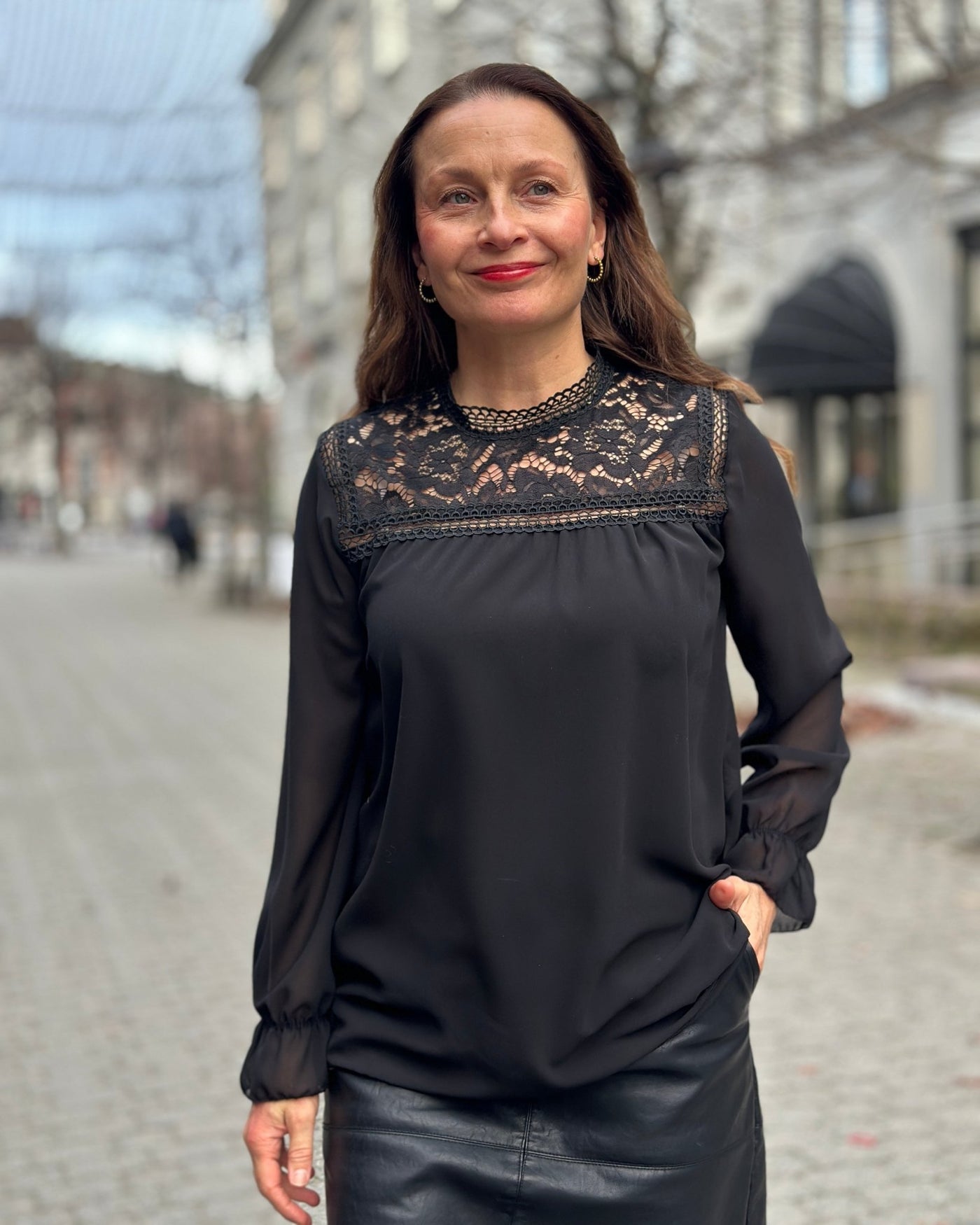 Bluse m brod anglais