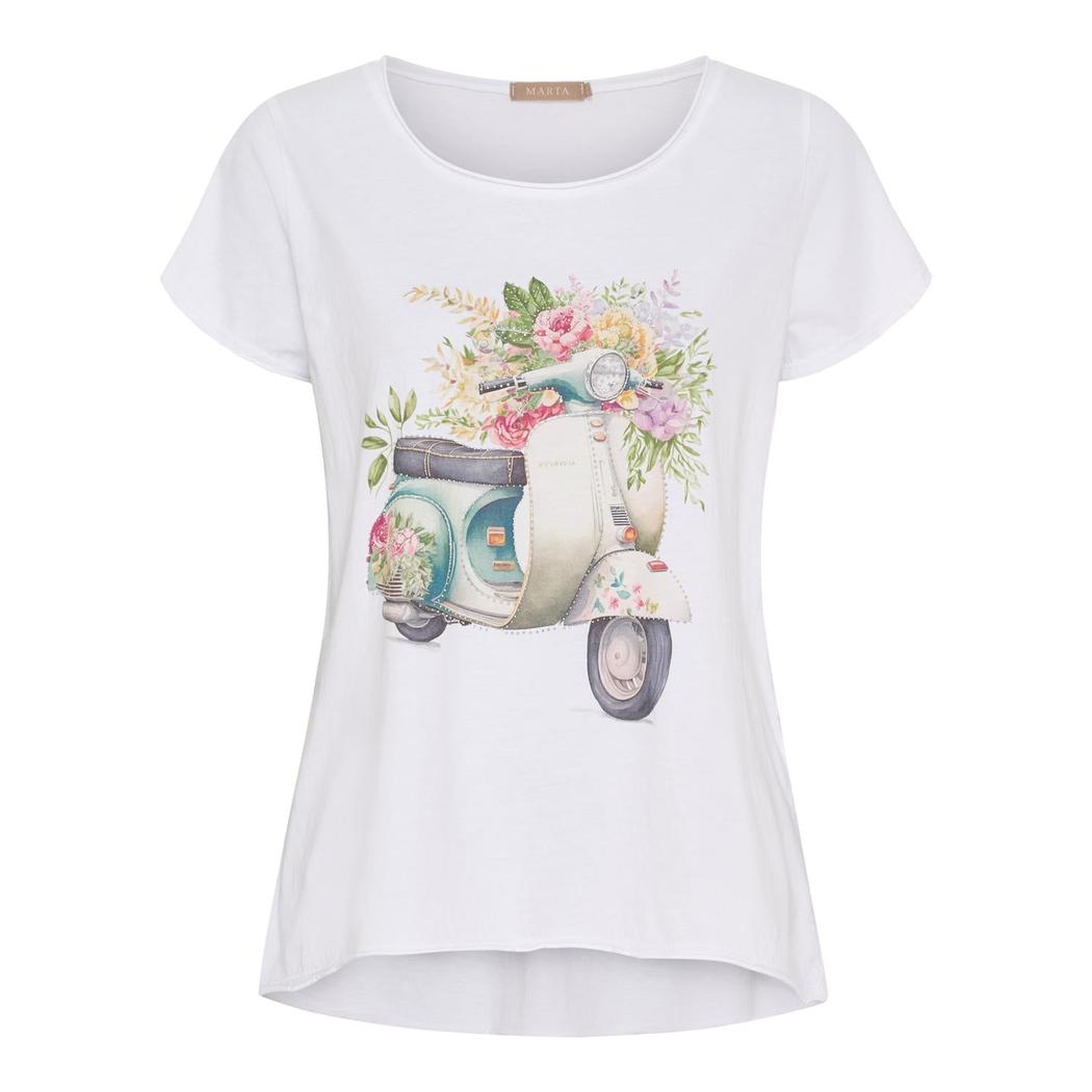 MdcMarie T-shirt m Vespa print