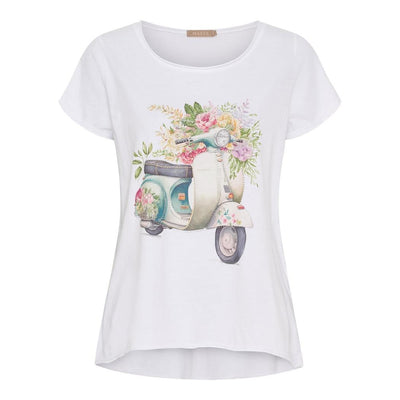 MdcMarie T-shirt m Vespa print