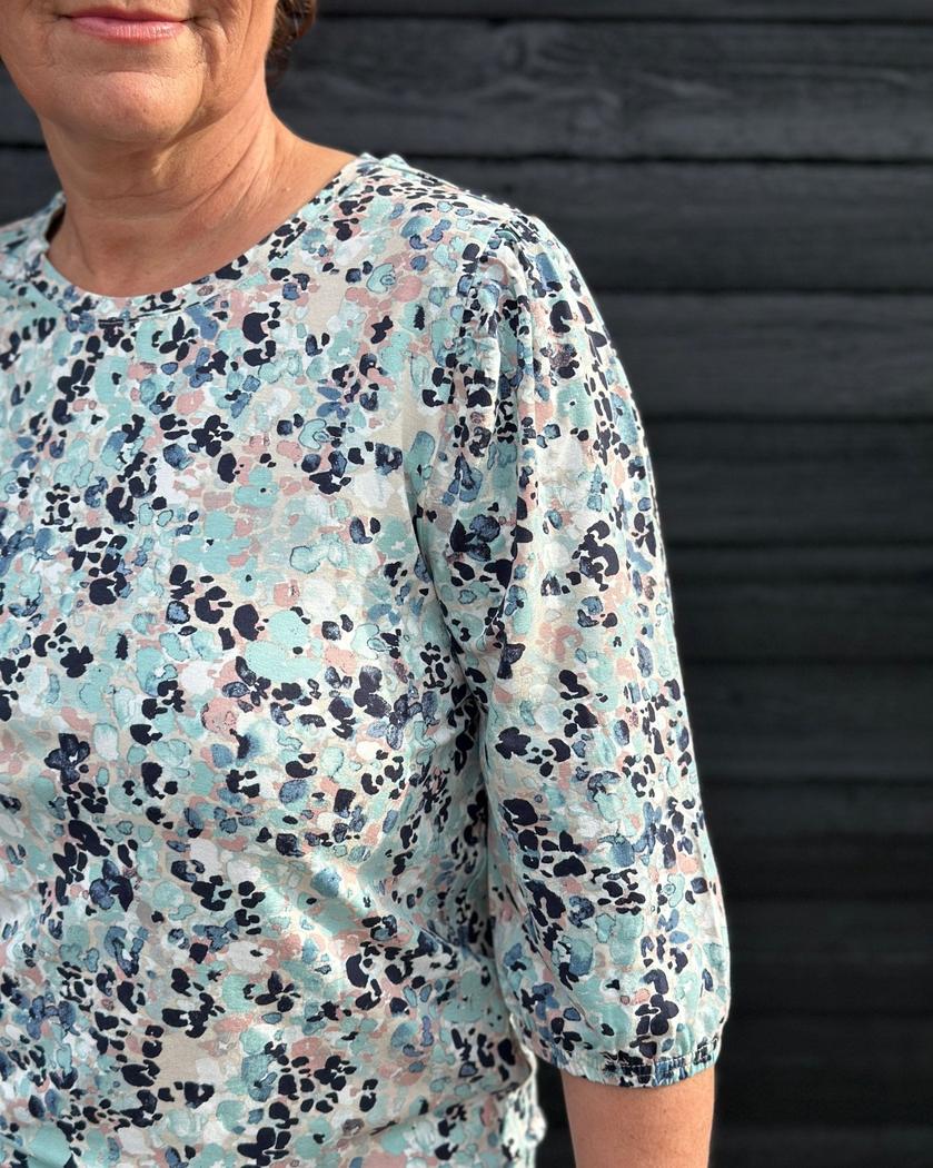 Bluse p print-Bluser og skjorter-JENSEN