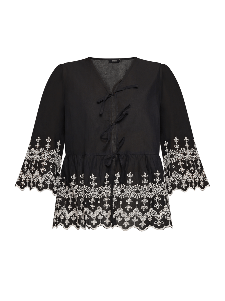 Bluse vevd i bomull