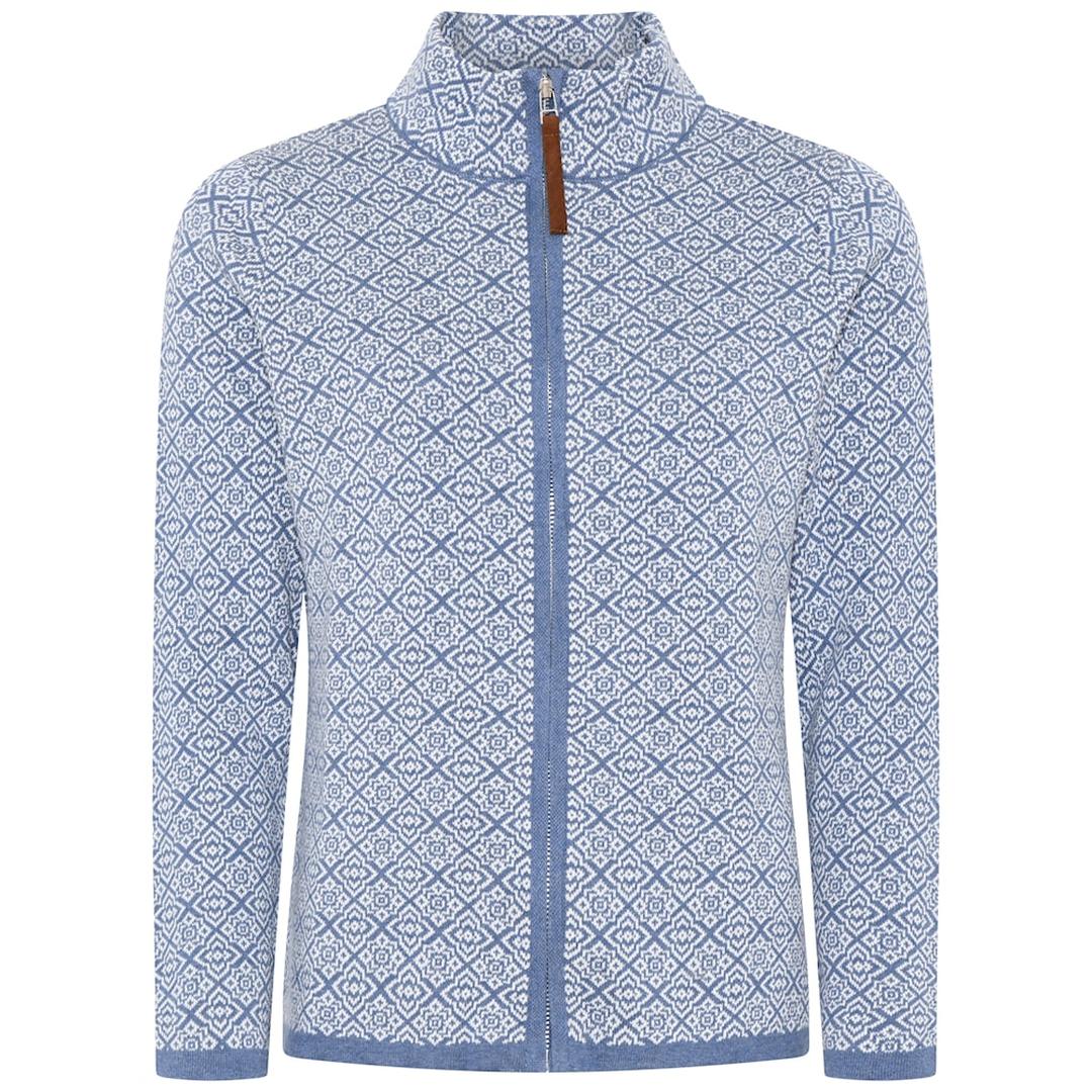 Cardigan m glidelås og hals-Cardigans-Skovhuus