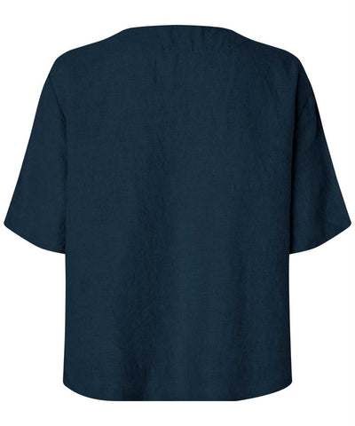 MaDolorea topp Lin m 1/2 erm-Bluser og skjorter-MASAI