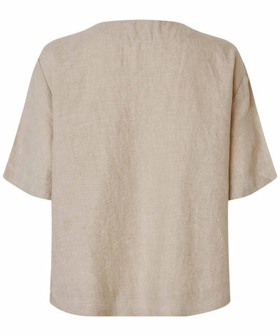 MaDolorea topp Lin m 1/2 erm-Bluser og skjorter-MASAI