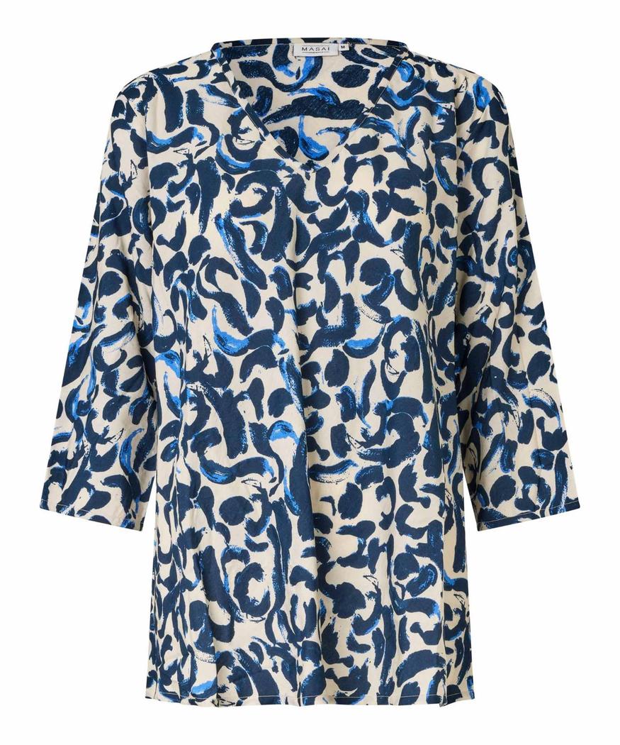 MaKata bluse m m print og 3/4 erm-Bluser og skjorter-MASAI