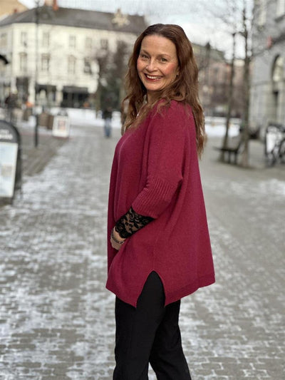 Oversized genser m splitt-Gensere og veste-Imprezz