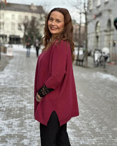 Oversized genser m splitt-Gensere og veste-Imprezz