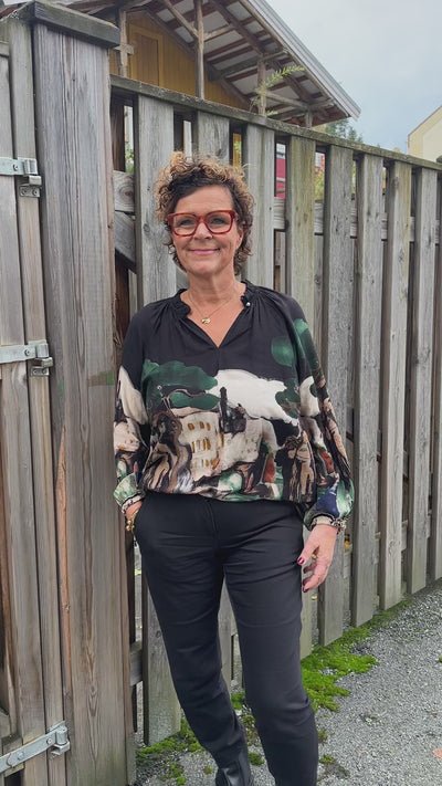 Bluse viskose m print