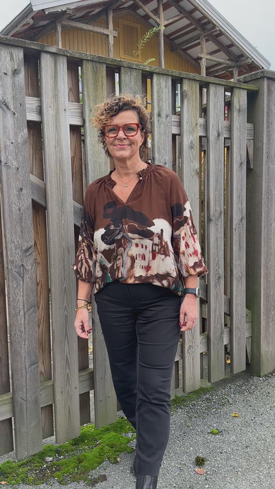 Bluse viskose m print