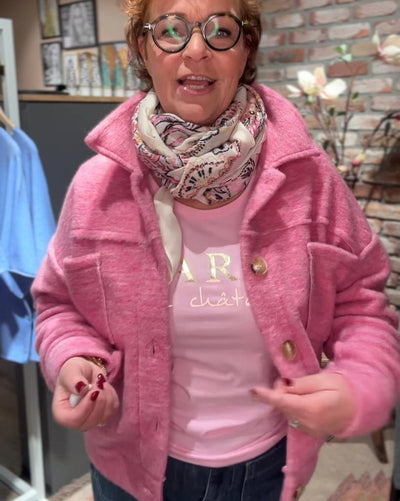 SBGLORIE Jakke ull miks-Cardigans-Sorbet